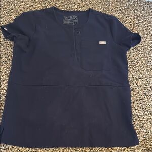 Figs Deep Blue Limited Edition Zaria Small Scrub Top